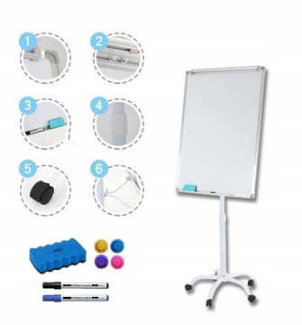 Мобильный магнитный флипчарт Магнитная доска на колесах 60х90 + БЕСПЛАТНО БЕСПЛАТНО.