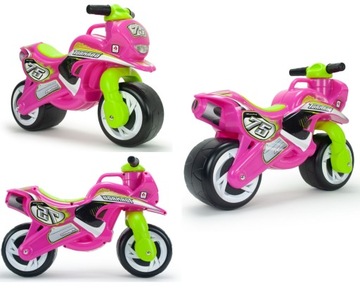 INJUSA RUNNING MOTOR PINK THUNDRA RIDE НА ШИРОКИХ КОЛЕСАХ 18м+