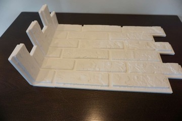 Старый 3D-кирпич — внутренний угол из пенополистирола