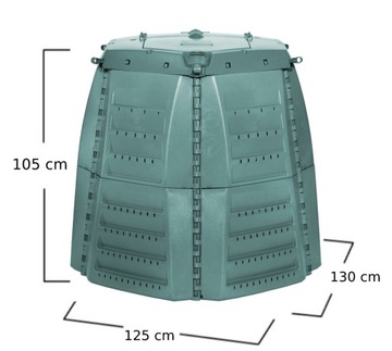 Kompostownik ogrodowy 1000l całoroczny DUŻY trwały