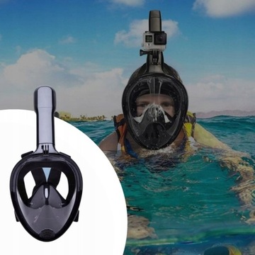 МАСКА ДЛЯ СНОРКЕЛИНГА S/M ДЕТСКАЯ ПОЛНОЛИЦЕВАЯ ДЛЯ ПЛАВАНИЯ