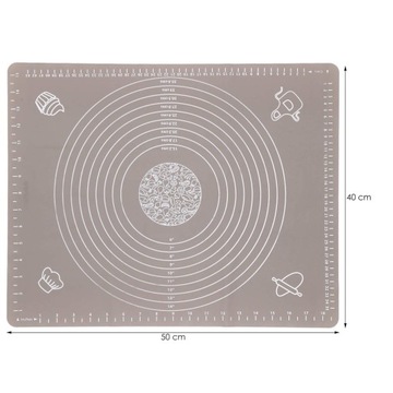 СИЛИКОНОВЫЙ КОВРИК БОЛЬШАЯ ПОДКЛАДКА XXL ДЛЯ ТОРТОВ КУХОННАЯ ПОДКЛАДКА ИЗМЕРИТЕЛЬНАЯ