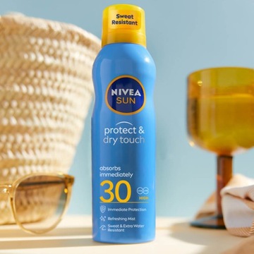 NIVEA SUN PROTECT&DRY Бальзам солнцезащитный спрей SPF30 200мл