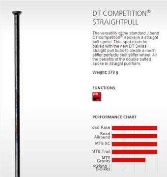 Szprycha DT Swiss Competition prosta 2/1.8/2 293mm