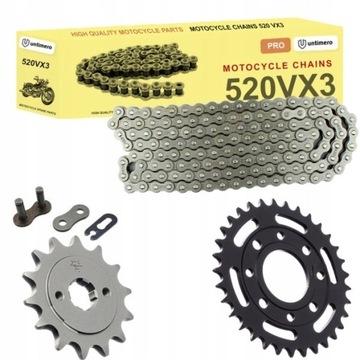 WZMACN. NAPĘD ŁAŃCUCH HONDA VT 125 SHADOW 99-07r.