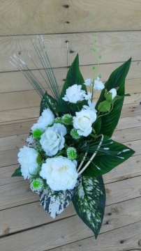 Искусственные цветы для украшения могилы, цветы для кладбища