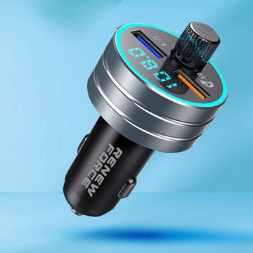 МОЩНЫЙ Bluetooth FM-передатчик Автомобильный MP3 QC 3.0 БЫСТРОЕ Зарядное устройство 24 Вт