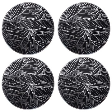 4 x ДЕКОРАТИВНАЯ ПОДКЛАДКА ДЛЯ СТОЛА ПОД КРУГЛОЙ КУХОННОЙ ПЛИТОЙ