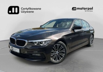 BMW Seria 5 G30-G31 Limuzyna 530i 252KM 2017 BMW Seria 5 Sport Line, Tempomat, Kamera, GPS, Fotel z pamiecia, Salon Pol