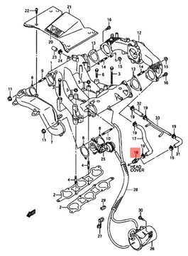 SUZUKI GRAND VITARA I II XL-7 КЛАПАН PCV 1811865D00 ОРИГИНАЛ