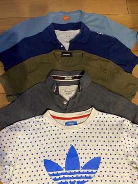 Мужские футболки Boss Armani Hollister Hilfiger Polo Cavalli Guess 108 штук