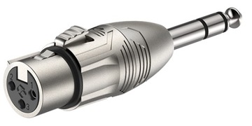 ADAPTER XLR ŻEŃSKI JACK 6.3 TRS STEREO ROXTONE