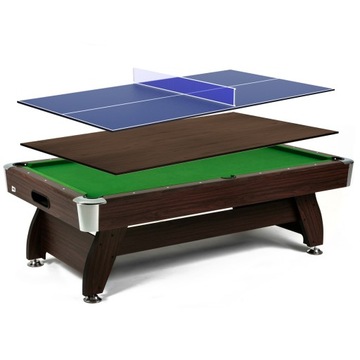 Бильярдный стол 8 футов со столешницей для пинг-понга и обеденным столом