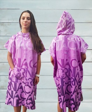 Пончо для кайтсерфинга с капюшоном и пляжным полотенцем для серфинга