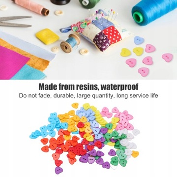 ЦВЕТНЫЕ ПУГОВИКИ ИЗ СМОЛЫ, микс 180 шт.