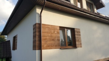 RUSTIC графитовая клейкая фасадная плита