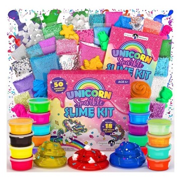 ZESTAW DO ROBIENIA SLIME TYPU DIY ZRÓB TO SAM ŚLUŹ JEDNOROŻEC