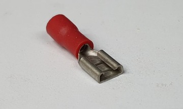 Końcówki końcówka wsuwka żeńska RF187 Czerwone 10X