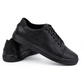 МУЖСКАЯ ПОВСЕДНЕВНАЯ ОБУВЬ ИЗ ПОЛЬСКОЙ КОЖИ 2109 ЧЕРНАЯ 41