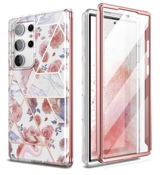 KOBIECE ETUI + SZYBA CASE 360 DO GALAXY S23 ULTRA