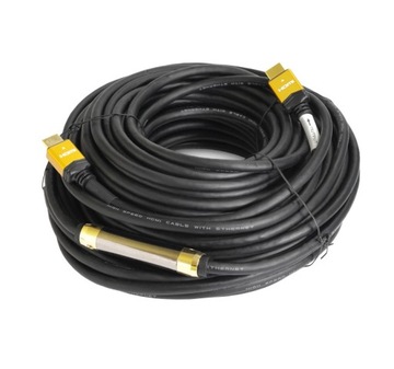 KABEL PRZEWÓD HDMI 30M POZŁACANE KOŃCÓWKI 4K 3D