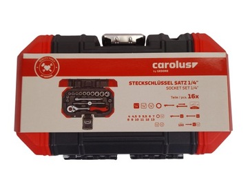 Набор торцевых ключей Gedore Carolus 1/4 дюйма, 16 предм.