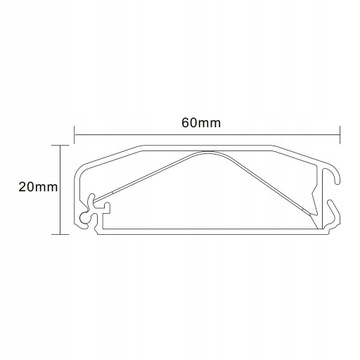 Алюминиевая крышка кабеля 75 см с системой Click-Lock