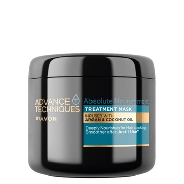 Avon Absolute Nourishment odżywcza maska do włosów z olejkiem arganowym 375