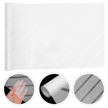 Полосатая наклейка из матовой оконной фольги