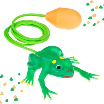 Тулло прыгает зеленая żabka