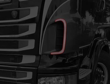 SCANIA R NIERDZEWNY DEKOR POLIKA SIERP CHROM