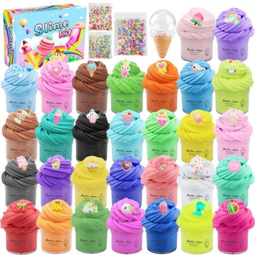 MASA PLASTYCZNA BUTTER SLIME 30 kol pastelowych