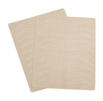 Искусственная кожа с рисунком бровей для обучения перманентному макияжу Prima Derma