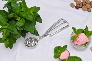 Стальная ложка для мороженого, картофеля и риса