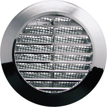 Kratka wentylacyjna fi70 srebrna nikiel T75ms