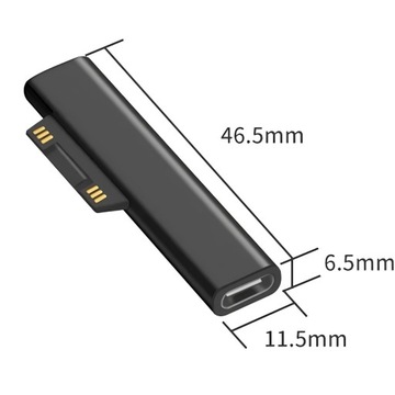 АДАПТЕР ЗАРЯДНЫЙ АДАПТЕР USB-C для MICROSOFT SURFACE PRO 3 4 5 6 7 GO
