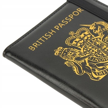 Обложка для британского паспорта на резинке.