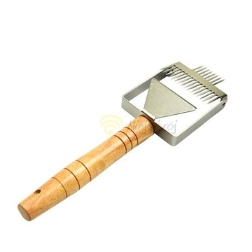 Устройство для распечатывания пчелиных рамок, регулируемое