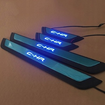 LIŠTA PRAHU OCELOVÉ LED OSOBNÍ STRÁŽCE TOYOTA CHR