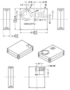 PMS7003 czujnik pyłu jakości powietrza Smogu