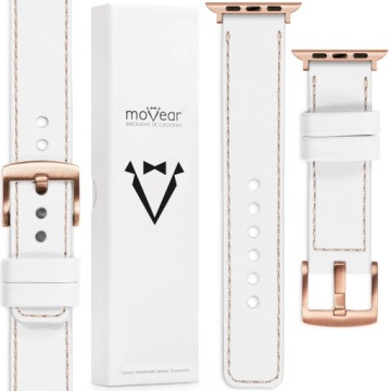 Kožený řemínek pro Apple Watch 10 9 8 7 6 5 Se 46-44 mm Ultra Polský Movear