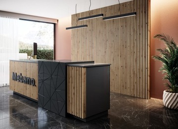 Ламели на черном фетре 53 х 275 см РАЗНЫЕ ЦВЕТА