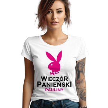 KOSZULKA NA WIECZÓR PANIEŃSKI T-SHIRT DLA PANNY MŁODEJ | L