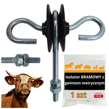 IZOLATOR BRAMOWY z gwintem metrycznym PASTUCH do pastucha elektrycznego