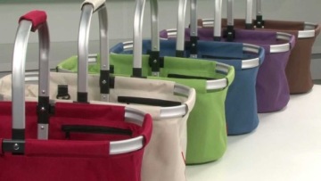 СКЛАДНАЯ КОРЗИНА ДЛЯ ПОКУПОК МАГАЗИН фиолетовая