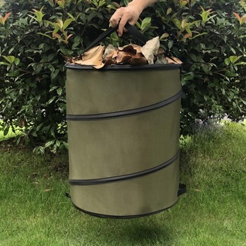 Портативный складной мешок для садового мусора, держатель для контейнера для листьев, набор из 3 размеров