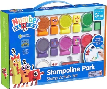 Цифровые блоки Stampoline Park, марки для обучения счету HM 94563-UK