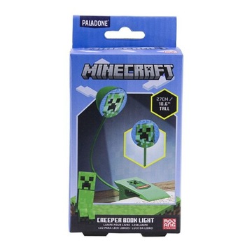 Lampka do czytania Minecraft Creeper LED Klips Paladone Licencja