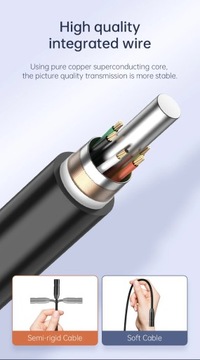 Промышленная эндоскопическая камера INSKAM 1080P 4,3-дюймовая IPS-камера