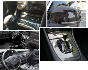 FOLIA OKLEINA CARBON 5D POŁYSK CZARNA 152 x 10 cm